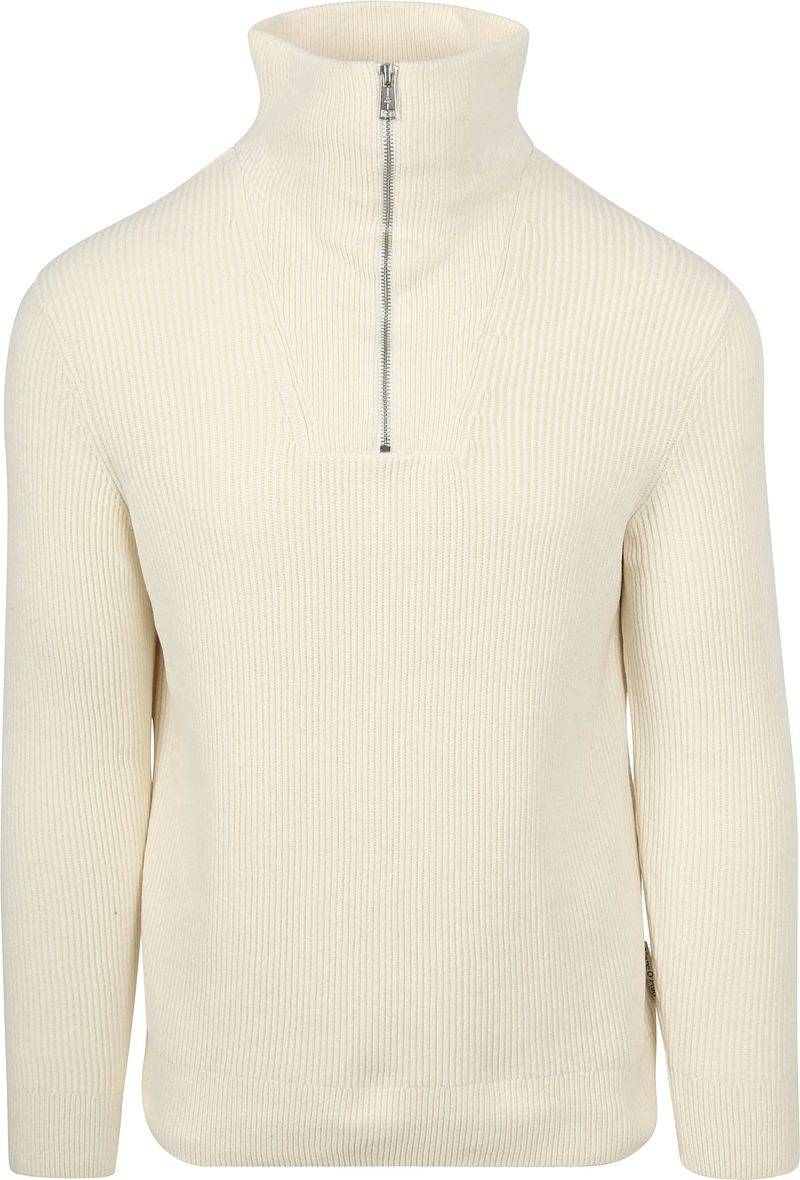 Marc O'Polo Half Zip Pullover Ecru - Größe XXL von Marc O'Polo
