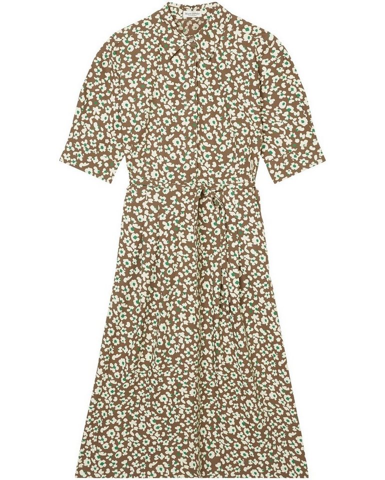 Marc O'Polo Hemdblusenkleid Midi-Hemdkleid mit Allover-Muster von Marc O'Polo