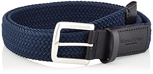 Marc O'Polo Herren 3006 sportiver Herren G rtel elastischer G mit Leder Details hochwertiger Flechtg Meta, 896, 100 EU von Marc O'Polo