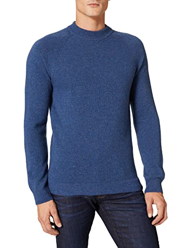 Marc O'Polo Herren 130515660206 Pullover, Tweed Blau, 32W / 30L von Marc O'Polo