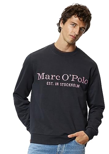 Marc O'Polo Herren 328408854140 Sweatshirt, dunkelblau, XL von Marc O'Polo