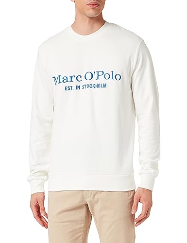 Marc O'Polo Herren 328408854140 Sweatshirt, weiss, S von Marc O'Polo