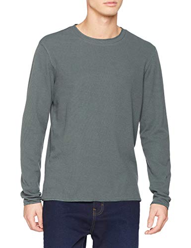 Marc O'Polo Herren 921229052098 Langarmshirt, Grün (Mangrove 451), Medium (Herstellergröße: M) von Marc O'Polo