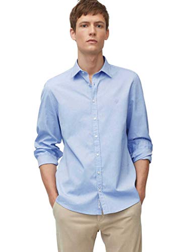 Marc O'Polo Herren B21150442112 Freizeithemd, Blau (Combo E86), XXX-Large (Herstellergröße: 3XL) von Marc O'Polo