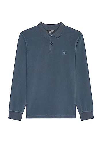 Marc O'Polo Herren B21223655004 Polohemd, Blau, M EU von Marc O'Polo