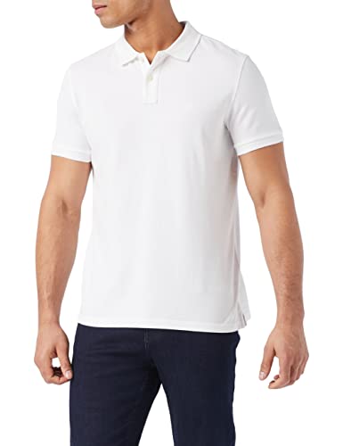 Marc O'Polo Herren B21226653000 Polohemd, Weiß, L EU von Marc O'Polo