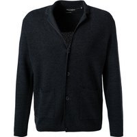 Marc O'Polo Herren Cardigan blau Baumwolle unifarben von Marc O'Polo