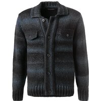 Marc O'Polo Herren Cardigan blau gestreift von Marc O'Polo