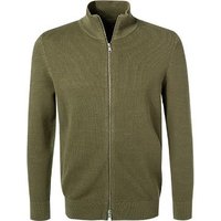 Marc O'Polo Herren Cardigan grün Baumwolle unifarben von Marc O'Polo