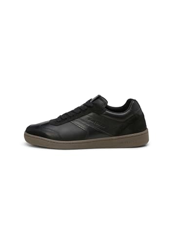 Marc OߴPolo Herren Sneaker flach aus Leder mit Gummilaufsohle, Schwarz (Black), 41 Marc OߴPolo Herren Sneaker flach aus Leder mit Gummilaufsohle, Schwarz (Black), 41 von Marc O'Polo