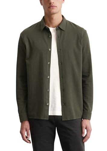 Marc OߴPolo Herren Freizeithemd mit Stretch-Anteil Regular Fit, Grün (Neverland Iron), XXL von Marc O'Polo
