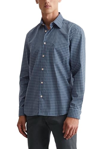 Marc O'Polo Herren Hemd aus Bio-Baumwolle kariert, Blau (Multi/Storm), XXL von Marc O'Polo