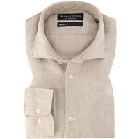 Marc O'Polo Herren Hemd beige Leinen von Marc O'Polo