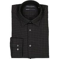 Marc O'Polo Herren Hemd schwarz Baumwolle von Marc O'Polo