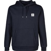 Marc O'Polo Herren Hoodie blau Baumwolle unifarben von Marc O'Polo