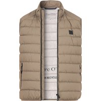 Marc O'Polo Herren Steppweste beige Mikrofaser von Marc O'Polo