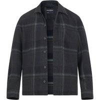 Marc O'Polo Herren Overshirt grau Baumwolle von Marc O'Polo