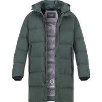Marc O'Polo Herren Daunenparka grün Mikrofaser unifarben von Marc O'Polo