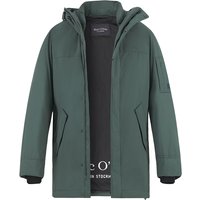 Marc O'Polo Herren Parka grün Mikrofaser unifarben von Marc O'Polo