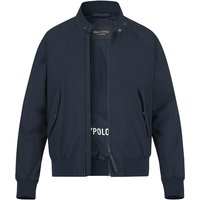 Marc O'Polo Herren Blouson blau Mikrofaser unifarben von Marc O'Polo