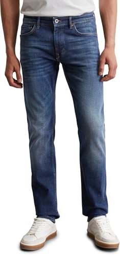 Marc O'Polo Herren Jeanshose mit Stretch-Anteil Regular Fit, Blau (Authentic Dark Blue), W36/L30 von Marc O'Polo