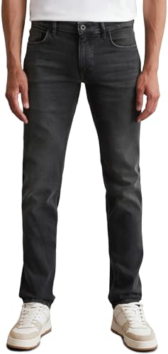 Marc O'Polo Herren Jeanshose mit Stretch-Anteil Shaped Fit, Grau (Dark Grey Wash), W29/L32 von Marc O'Polo