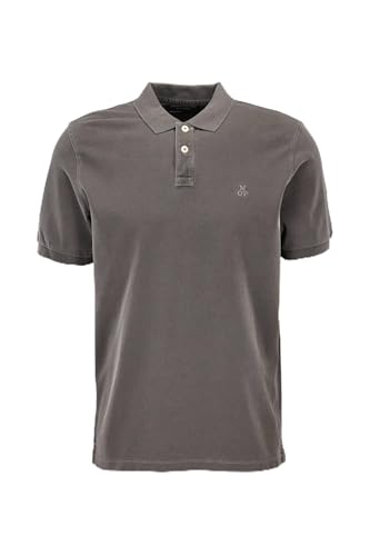 Marc O'Polo Herren Kurzarm-Poloshirt aus Bio-Baumwolle Regular Fit, Grün (Neverland Iron), XXL von Marc O'Polo