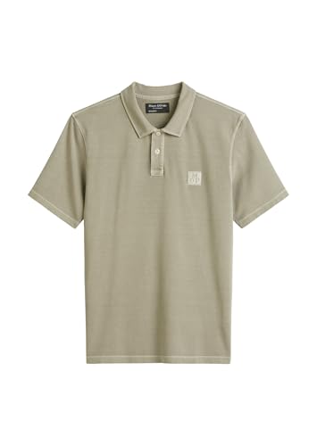 Marc O'Polo Herren Kurzarm-Poloshirt aus Bio-Baumwolle Regular Fit, Grün (Summer Sage), M von Marc O'Polo