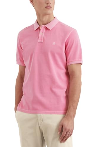 Marc O'Polo Herren Kurzarm-Poloshirt aus Bio-Baumwolle Regular Fit, Rosa (Scandi Rose), XXL von Marc O'Polo