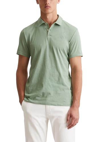 Marc O'Polo Herren Kurzarm-Poloshirt aus Bio-Baumwolle Shaped Fit, Grün (Luscious Moss), XXL von Marc O'Polo