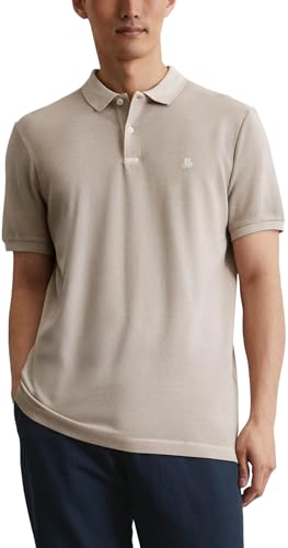 Marc O'Polo Herren Kurzarm-Poloshirt mit Stretch-Anteil Shaped Fit, Grau (Dapple Gray), M von Marc O'Polo