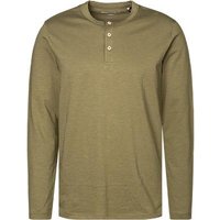 Marc O'Polo Herren Longsleeve grün Baumwolle von Marc O'Polo