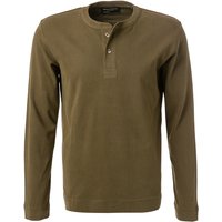 Marc O'Polo Herren Longsleeve grün Baumwolle von Marc O'Polo