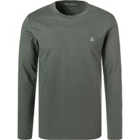 Marc O'Polo Herren Longsleeve grün Baumwolle von Marc O'Polo