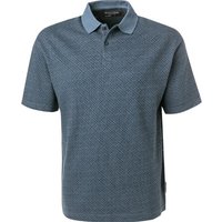 Marc O'Polo Herren Polo-Shirt blau Baumwoll-Jersey von Marc O'Polo