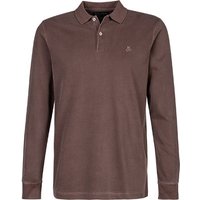 Marc O'Polo Herren Polo-Shirt braun Baumwoll-Jersey von Marc O'Polo