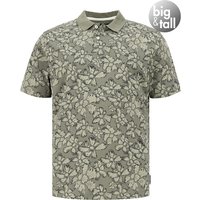 Marc O'Polo Herren Polo-Shirt grün geblümt von Marc O'Polo