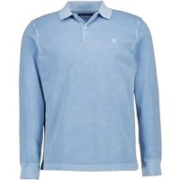 Marc O'Polo Herren Polo-Shirt blau Jersey von Marc O'Polo