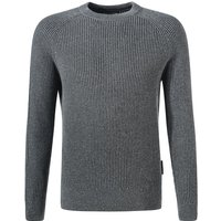 Marc O'Polo Herren Polo Pullover grau Wolle unifarben von Marc O'Polo