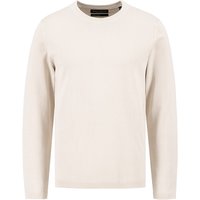 Marc O'Polo Herren Pullover beige Baumwolle unifarben von Marc O'Polo
