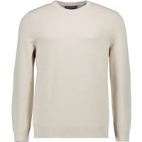 Marc O'Polo Herren Pullover beige Baumwolle unifarben von Marc O'Polo