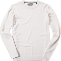 Marc O'Polo Herren Pullover beige Schurwolle unifarben von Marc O'Polo