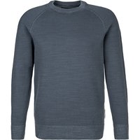 Marc O'Polo Herren Pullover blau Baumwolle unifarben von Marc O'Polo