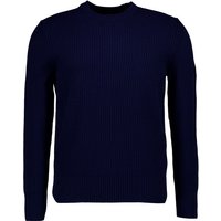 Marc O'Polo Herren Pullover blau Baumwolle unifarben von Marc O'Polo