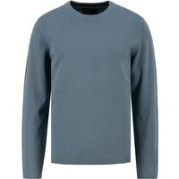 Marc O'Polo Herren Pullover blau Baumwolle unifarben von Marc O'Polo
