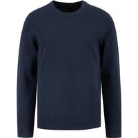 Marc O'Polo Herren Pullover blau Baumwolle unifarben von Marc O'Polo