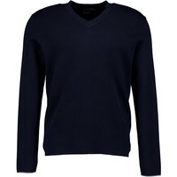 Marc O'Polo Herren Pullover blau Baumwolle unifarben von Marc O'Polo