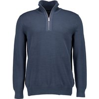 Marc O'Polo Herren Troyer blau Baumwolle unifarben von Marc O'Polo