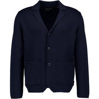 Marc O'Polo Herren Strick-Sakko blau Baumwolle unifarben von Marc O'Polo