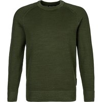 Marc O'Polo Herren Pullover grün Baumwolle unifarben von Marc O'Polo